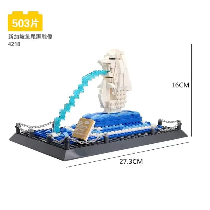 WANGE Creative World Famous Building Blocks Architecture Structure City Temple Big Ben Model Bricks 