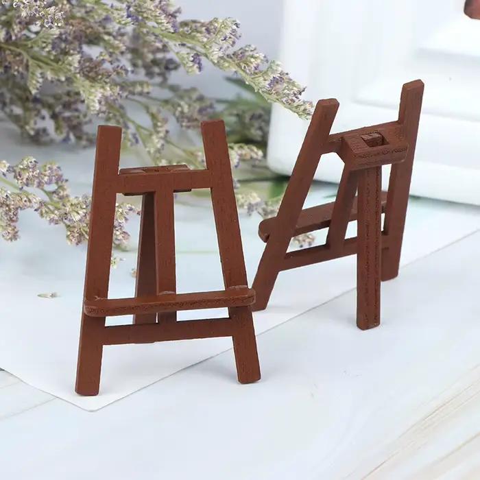 Nouveau 1:12 maison de poupée Miniature Mini bois peinture chevalet poupée accessoires meubles
