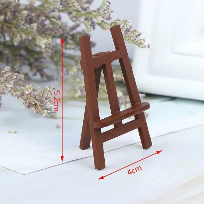 Nouveau 1:12 maison de poupée Miniature Mini bois peinture chevalet poupée accessoires meubles