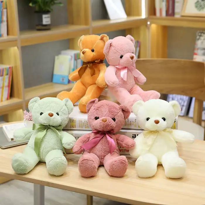 Ours en peluche mignon, jouet Animal en peluche douce, chat Kawaii, jouets de couchage pour bébé, dé