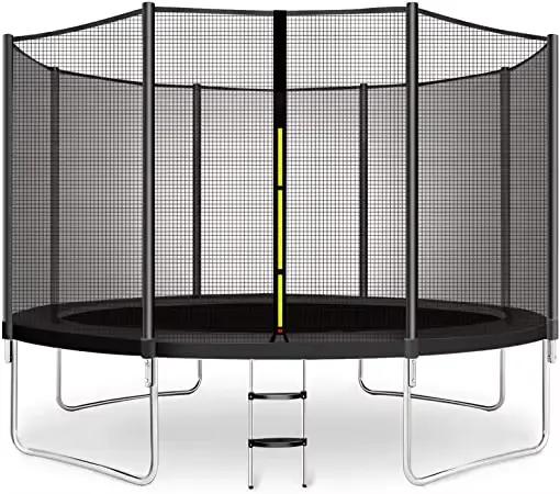 Trampoline extérieur de 6 pieds avec filet de sécurité et tapis de saut robuste Fitness pour enfants