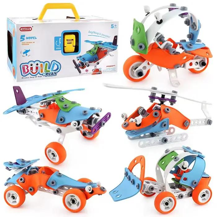 Ensemble de construction pour garçons de 4 ans et plus, cadeaux d'anniversaire, jouets STEM, ensembl