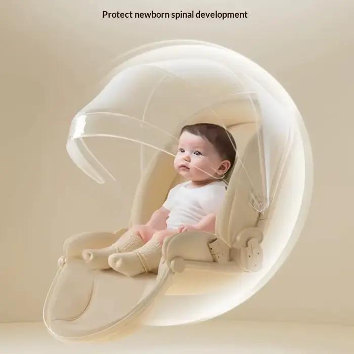 Poussette bébé 6,9 kg, position assise et couchée, de 0 à 3 ans, légère, pliable, haute position, 2 