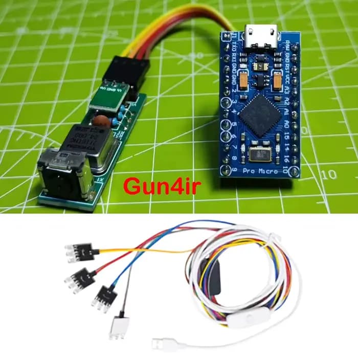 Kit DIY de contrôleur de pistolet à lumière OpenFIRE / Gun4ir pour jeux de tir sur PC, pour la modif