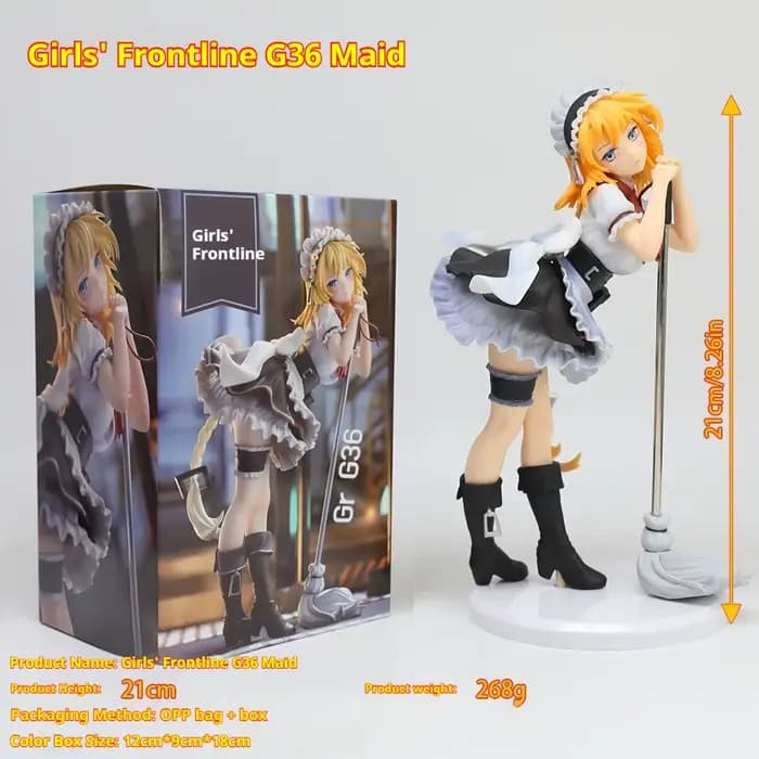 Figurine d'anime Girls Frontline Gr G36, tenue de demoiselle d'honneur mignonne, modèle en Pvc, orne
