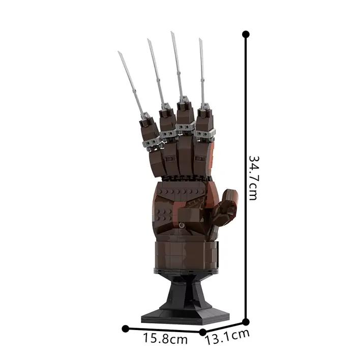 MOC un cauchemar sur Elm Street gants blocs de construction bricolage gants d'attaque créatifs briqu
