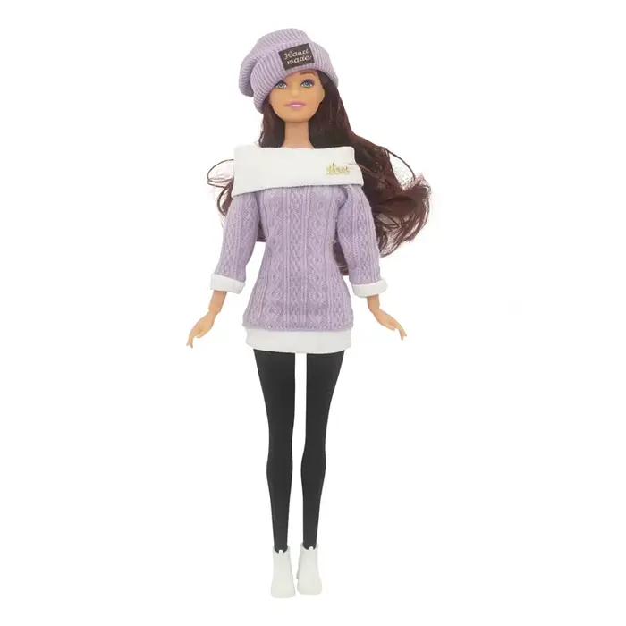 Ensemble complet de poupée 30cm pour femme, avec vêtements et chapeau, pull, jouets habillés pour fi