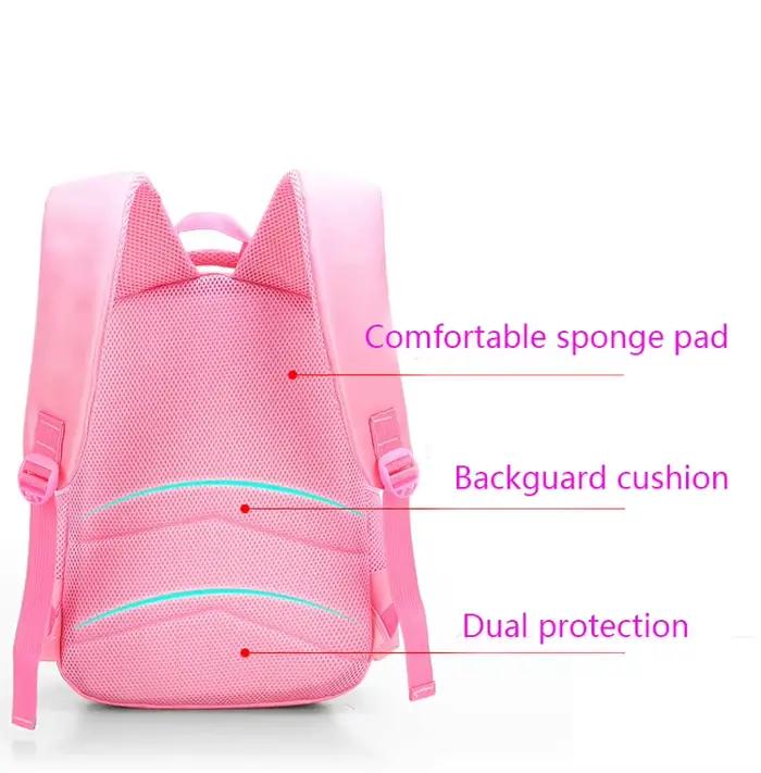 Sac à dos pour enfants rose chat mignon maternelle enfant sac d'école sac à dos fille étudiant adole
