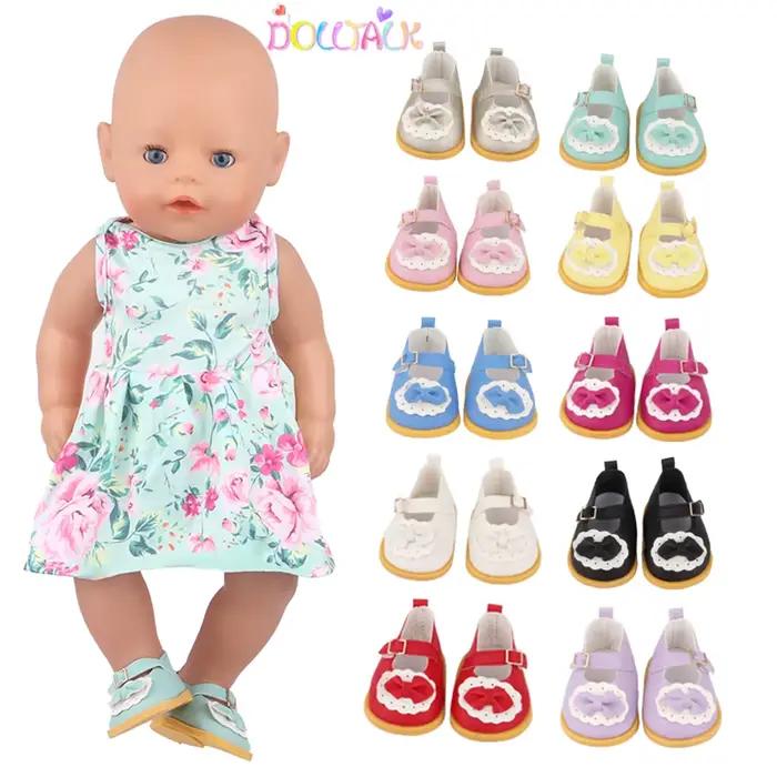 Chaussures à nœud de dessin animé mignon pour fille américaine, accessoires de vêtements au beurre, 