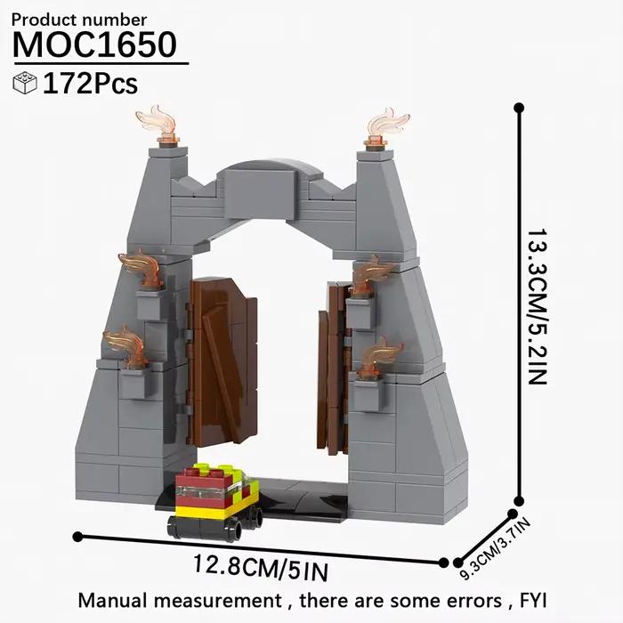 MOOXI MOC Jurassic Park scène porte modèle dinosaure bricolage blocs de construction jouet Collectio