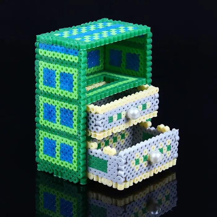 5MM 500 pièces 3D Pixel Puzzle perles de fer pour enfants perles de fusion Hama perles bricolage de 