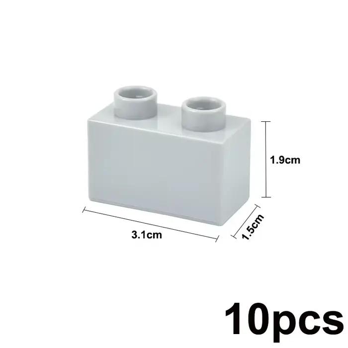 Blocs de construction épais de grande taille, 1x2 points, figurines assemblées, briques, jouets éduc