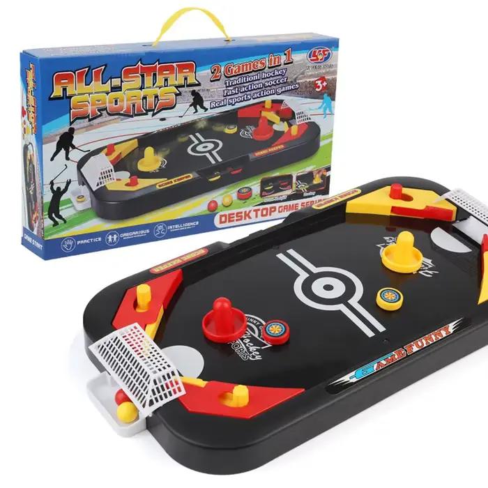 Jeu de hockey sur glace pour enfants, jeu de curling de table pour 2 joueurs, jouet de combat de foo