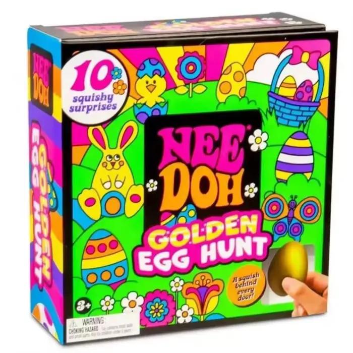 2026 Boîte mystère de Pâques : Jeu de la chasse aux œufs d'or, Fidget Squishy anti-stress avec surpr