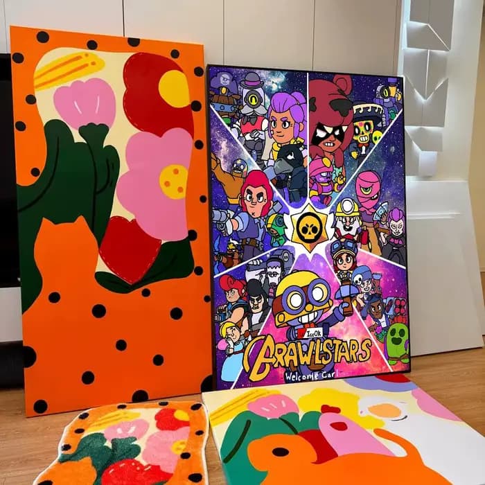 Affiches vintage classiques de l'anime B-BrawlS Game S-stars, décoration murale, peinture, papier kr