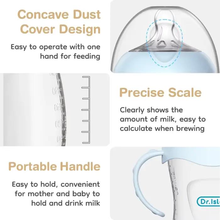 Bouteille PP pour bébé 150/240/330ML, biberon pour nouveau-né avec poignée, biberon pour lait, fourn