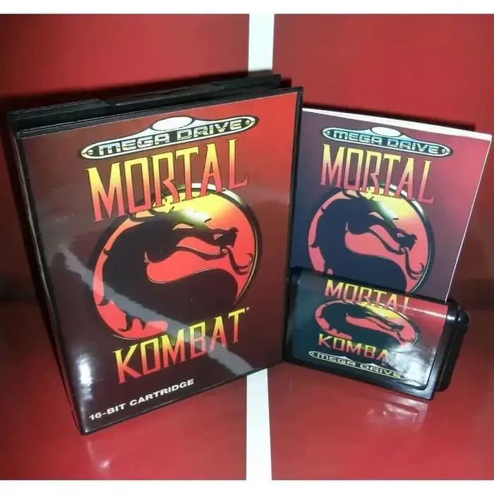 Nouveauté Mortal Kombat 16bit MD carte de jeu avec boîte de vente au détail et livre manuel pour Seg