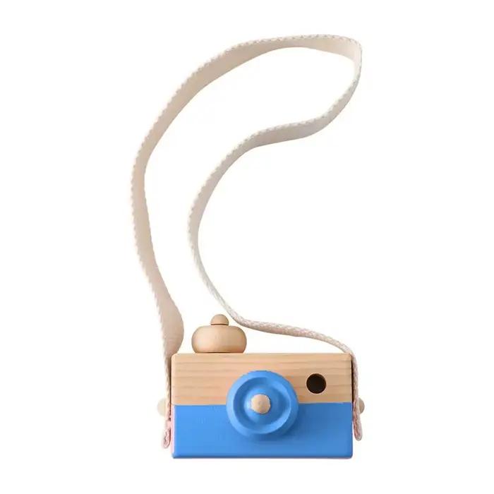 Caméra de mode en bois jouets pour bébé pendentif bloc pour bébé jouets Montessori pour enfants en b