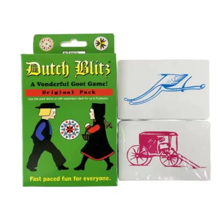 Dutch Blitz Combinaison originale et étendue, jeu de cartes à rapport rapide adapté au plaisir de to