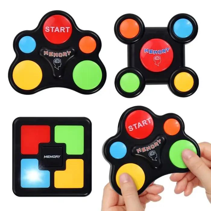 Machine de jeu de mémoire pour enfants, lumière LED, effet sonore, jouets interactifs pour plusieurs