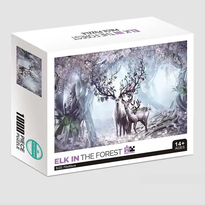 75*50 cm 1000 pièces Puzzle difficile adulte monde célèbre peinture Puzzle paysage soulagement du St