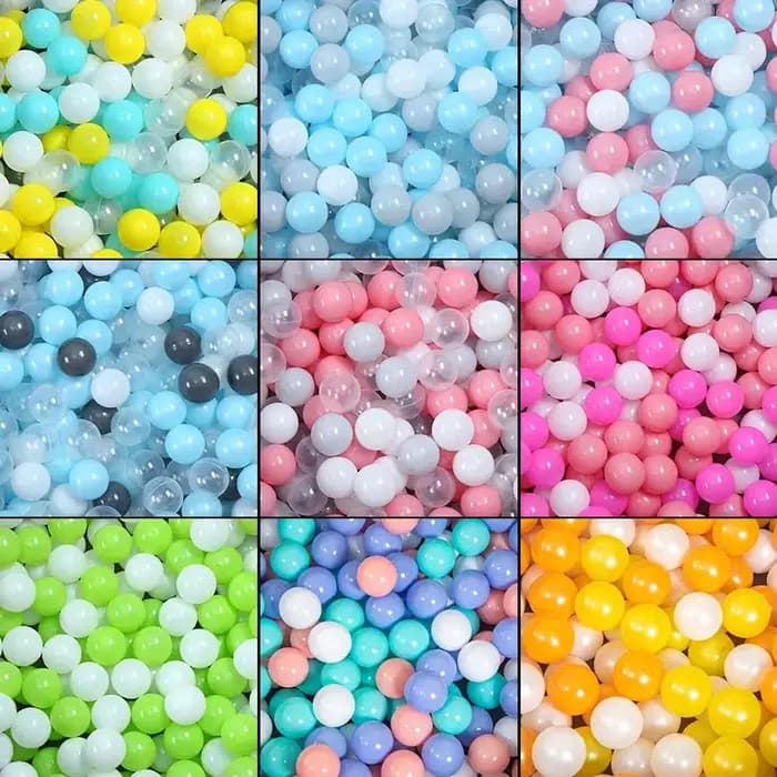 50pcs coloré amour étoile en plastique océan balle fosses écologique drôle bébé enfant nager fosse j