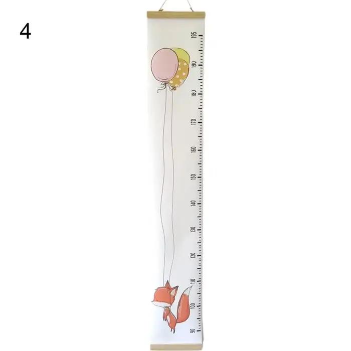 Tableau de croissance des enfants avec cadre en bois, règle de mesure recommandée, tableau décoratif