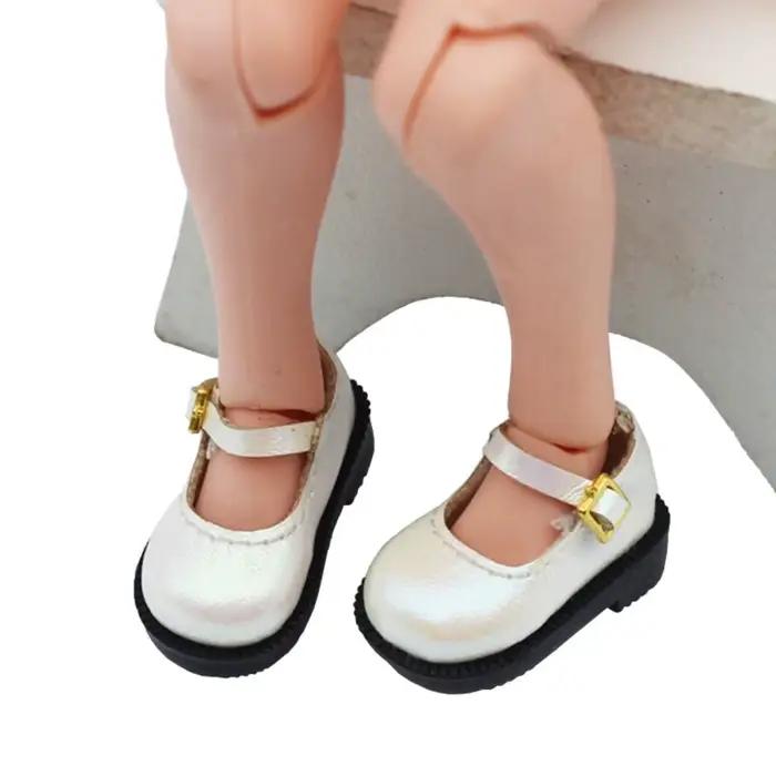 Chaussures de poupée en coton PU, 3.2x1.6cm, vêtements, accessoires pour poupées de 10cm, chaussures