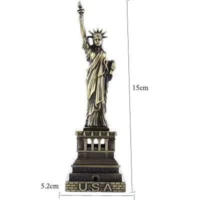 Statue de modèle d'architecture de bâtiment de renommée mondiale en métal, Souvenir touristique, déc
