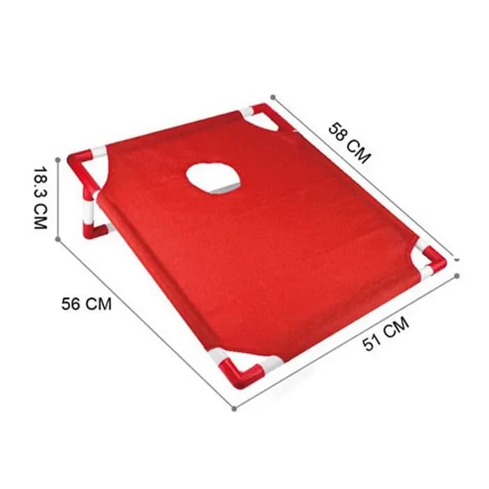 Plateau de jeu Cornhole, ensemble Cornhole Portable avec 1 plateau de jeu Cornhole et 6 sacs de hari