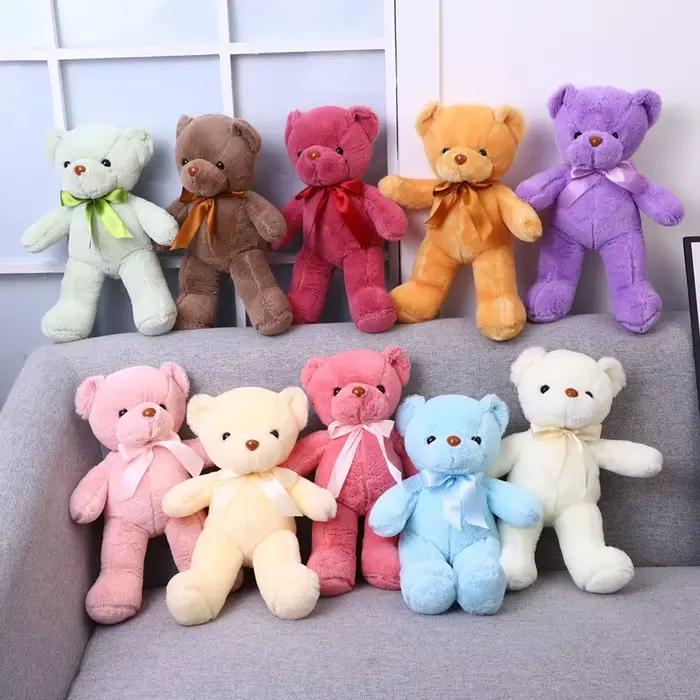 Ours en peluche mignon, jouet Animal en peluche douce, chat Kawaii, jouets de couchage pour bébé, dé
