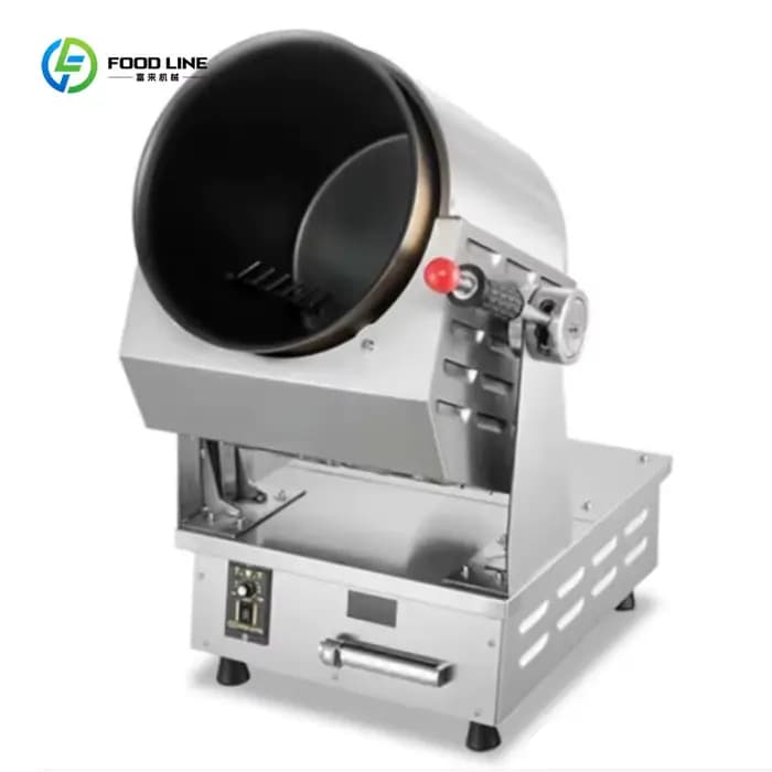 Robot cuisinier intelligent rotatif personnalisé pour restaurant, 8000W, machine de cuisson automati