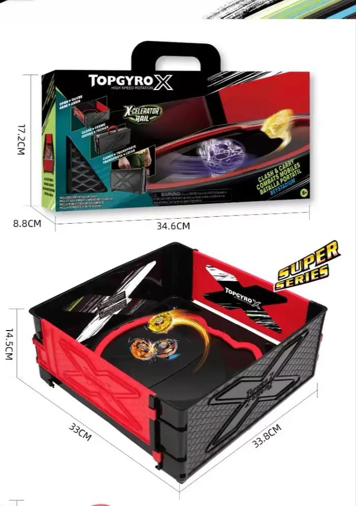 Takara Tomy X Gyro Metal Top Fighting Game Battle Arena, un cadeau pour les enfants et les garçons