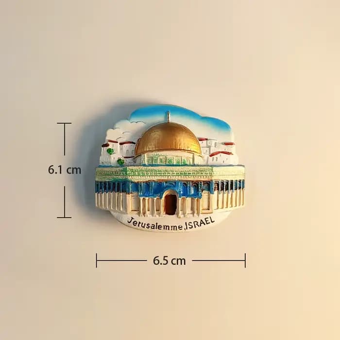 Israël, Jérusalem, Mosquée du Sommet Doré de la Pierre Sainte, Stéréoscopique 3D, Souvenirs touristi