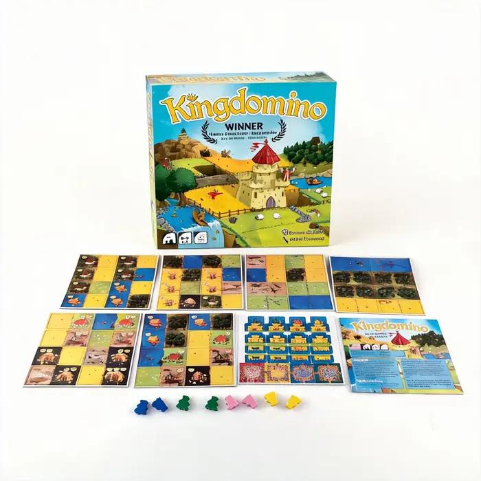 Jeu de société Winner Kingdomino, jeu de stratégie pour le plaisir familial et l'apprentissage des e