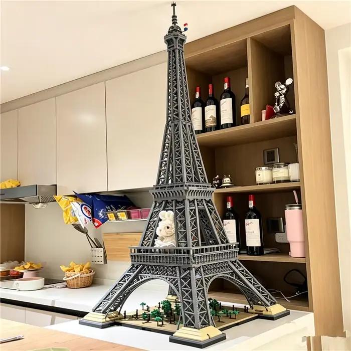 Blocs de construction de la Tour Eiffel, modèle d'architecture emblématique de Paris, grande taille,