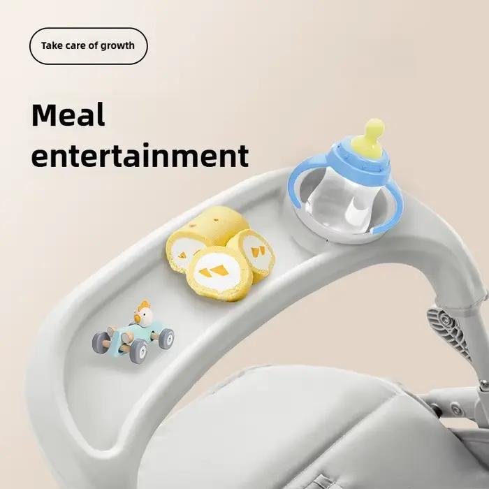Poussette nouvellement améliorée avec chariot poussoir bidirectionnel à vue élevée qui peut s'asseoi