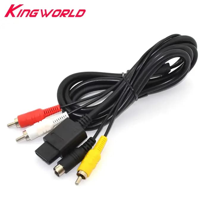 Câble AV TV s-vidéo de haute qualité, Super pour Gamecube NGC pour SNES pour N64
