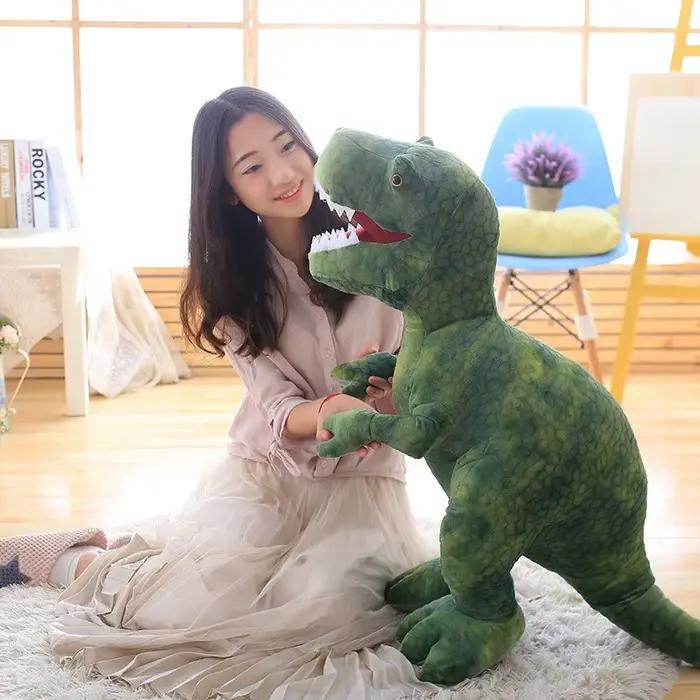 Chaud 50 cm-80 cm mignon Simulation dinosaure jouets en peluche animaux en peluche dinosaure oreille