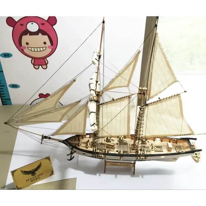Nouvelle version des kits de construction de maquettes de navires anciens, Halcon 1840, canons en la