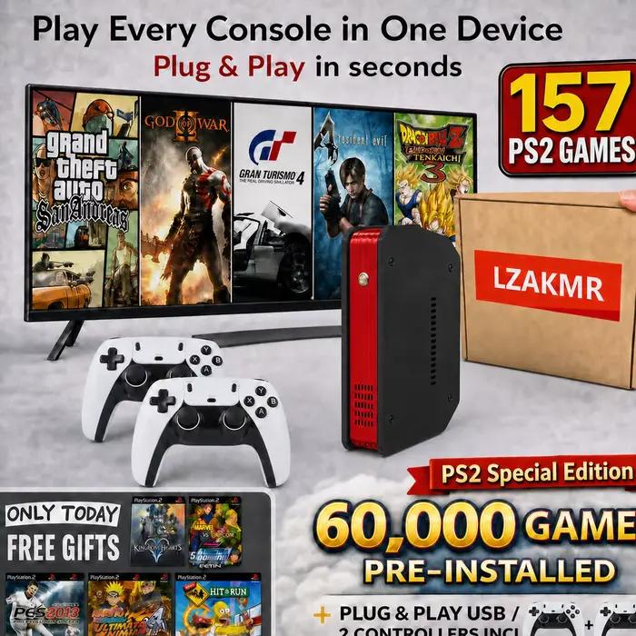 Console de jeu vidéo X4-2 pour 157 jeux PS2 classiques avec système double 500G et processeur I3-311