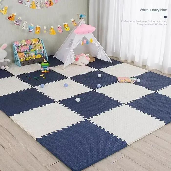 Tapis de sol en mousse Puzzle imbriqué, tapis de sol épais coloré, tapis de jeu en mousse EVA pour b