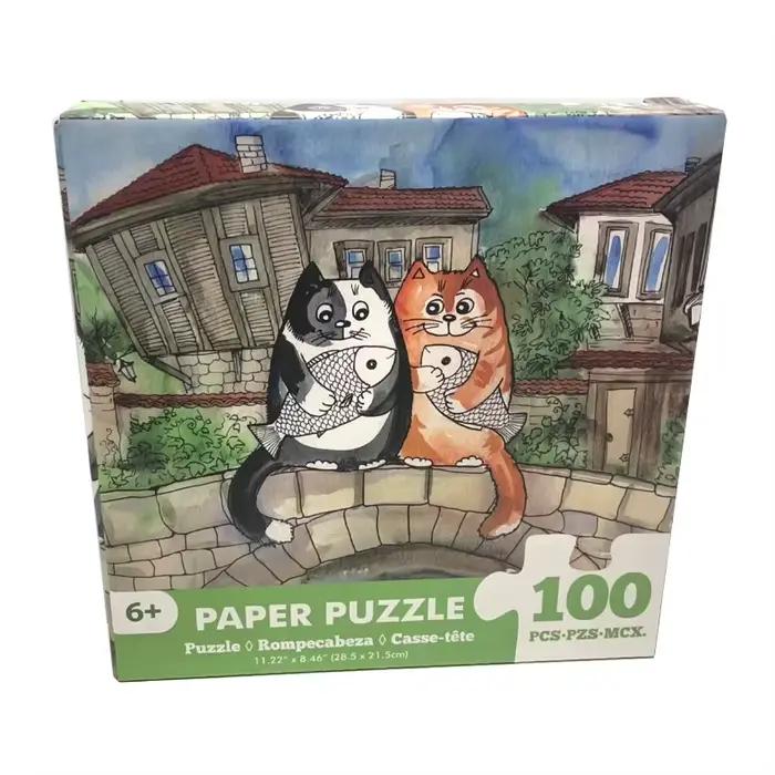 100 pièces Puzzle assemblage photo dessin animé animaux décompression Puzzles jouet pour adultes enf
