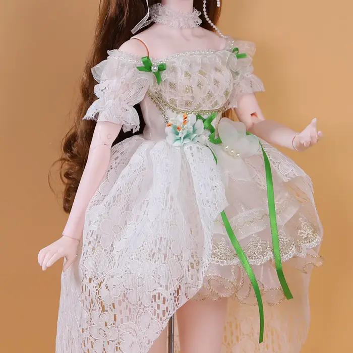 DBS – robe en dentelle blanche, chaussettes, Kimono rose, violet, jupe, vêtements Anime filles pour 