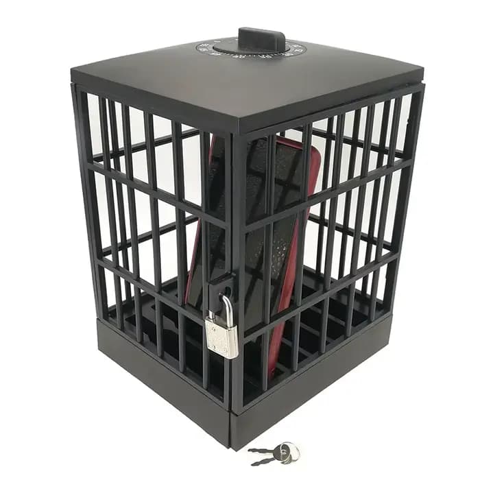 Prison de Téléphone Portable avec Minuterie, Serrure Créative pour ix, Maison, Table, Bureau, Boîte 