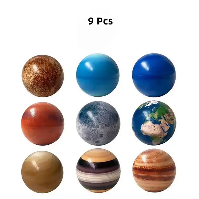 Boule gonflable en éponge pour enfants, huit planètes, Puzzle, jouets, système solaire, éducation, S