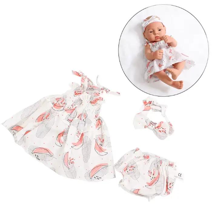 Vêtements de poupée robe combinaison gilet pour 40cm nouveau bébé Reborn poupée américaine bébé fill