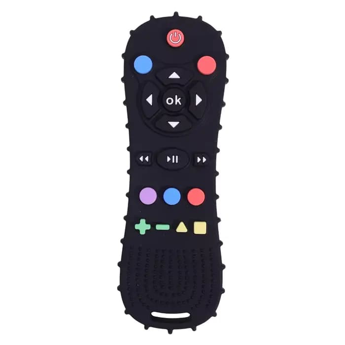 Nouveauté Silicone Simulation TV télécommande forme apaisant jouet bébé de qualité alimentaire Tease