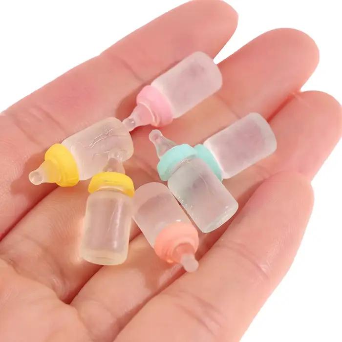 Bouteille de lait miniature pour maison de poupée 1:12, 6 pièces, modèle de biberon, accessoires de 