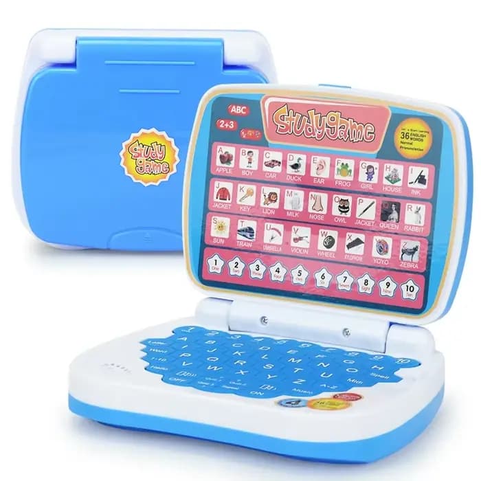 Petit jouet pour ordinateur portable d'apprentissage de l'anglais pour enfants. Enfants. Ordinateur 